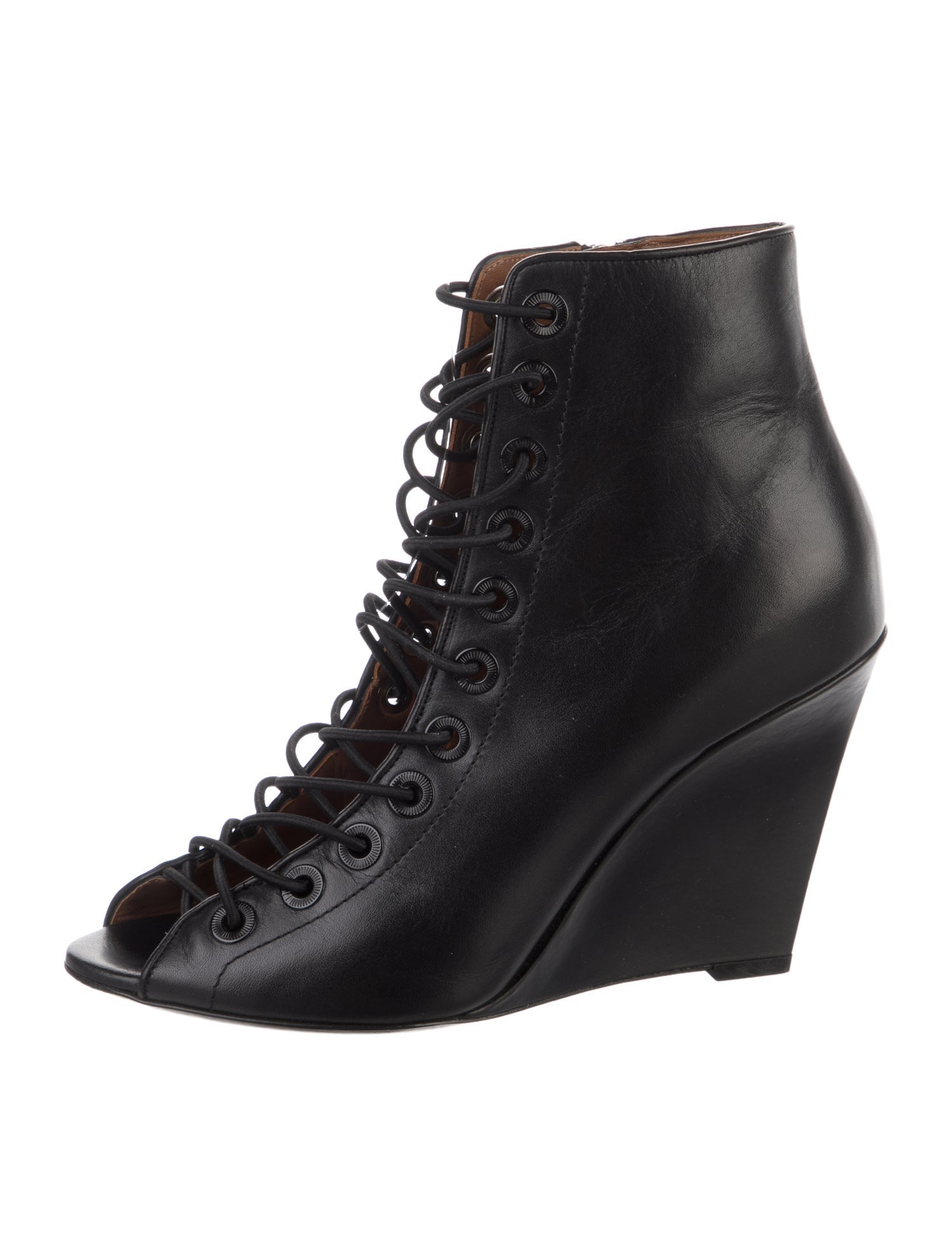 Givenchy Leather Lace-Up Boots